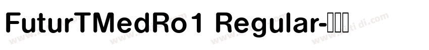 FuturTMedRo1 Regular字体转换 FuturTMedRo1 Regular字体转换